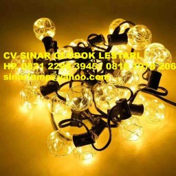 Lampu Hias Filament Outdoor Lurus 6M 20 LED